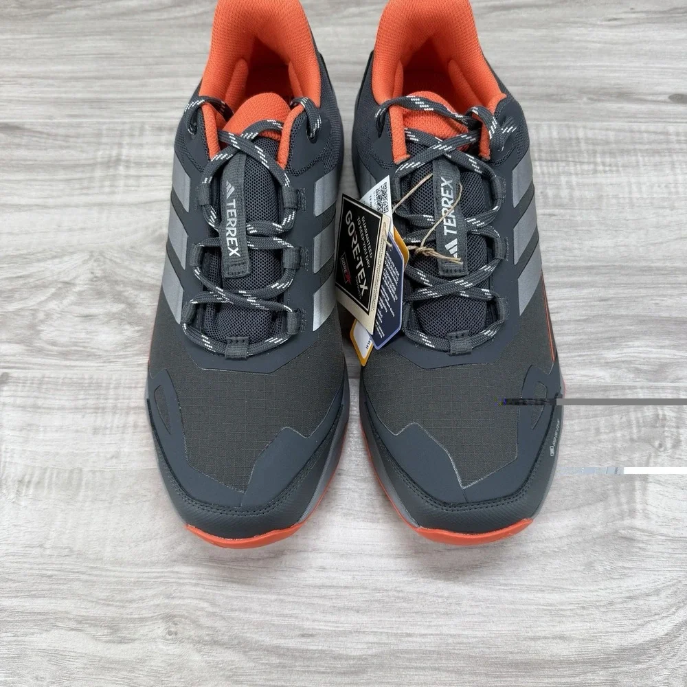 ADIDAS Terrex Skychaser AX5 Gore-Tex Hiking Shoes Mens Size 10.5 Grey Orange